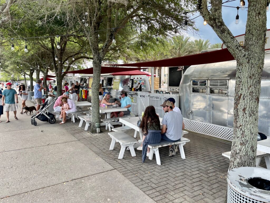 food trucks in downtown Seaside Fl